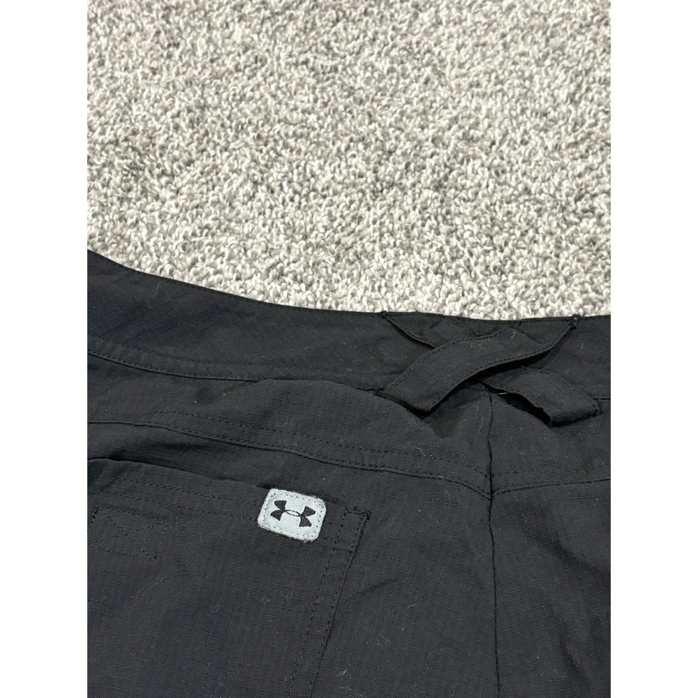 Under Armour Mens Black Ripstop Cargo Shorts Size 38 Tactical Outdoor Hiking